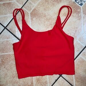 Wilo built in bra crop tank top shirt blouse yoga